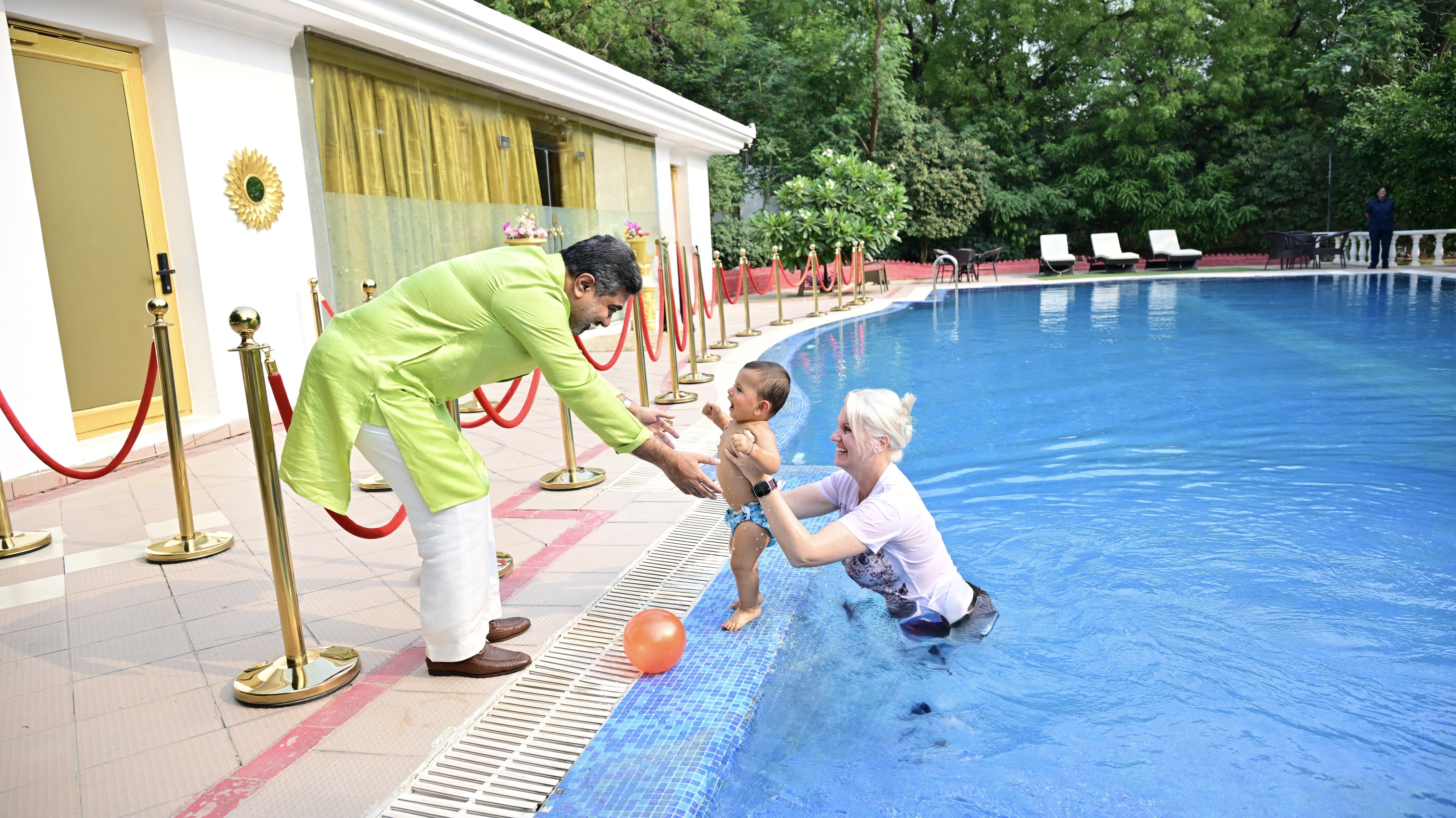 Little steps, big joy ~ Little King Aditeshwar’s pool time